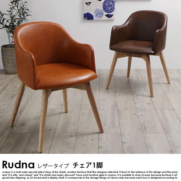 北欧スタイルデザイン Rudna【ルドナ】チェア レザータイプの商品写真